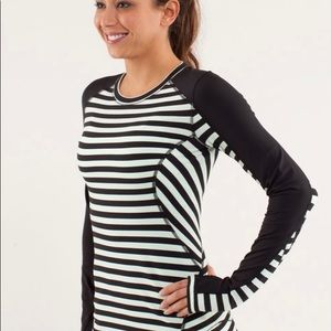 Lululemon Run Reflect Stripe Long Sleeve (Size 4)